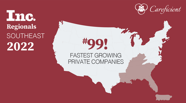 Careficient Makes the List as one of the Fastest-Growing Private Companies in the South East