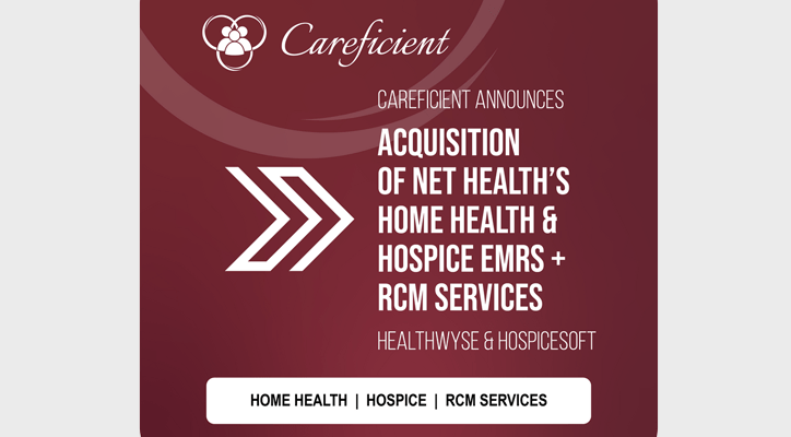 Careficient Acquires Home Health, Hospice, Home Care, Palliative and RCM Solutions from Net Health