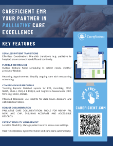 Careficient Palliative Care EMR software feature sheet